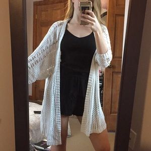 Oversized, loose knit cardigan
